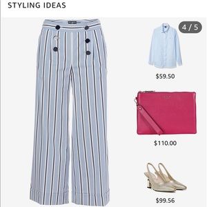 Karl Lagerfeld Sailor pants 💃🏽💃🏽 Ann Klien XS Top